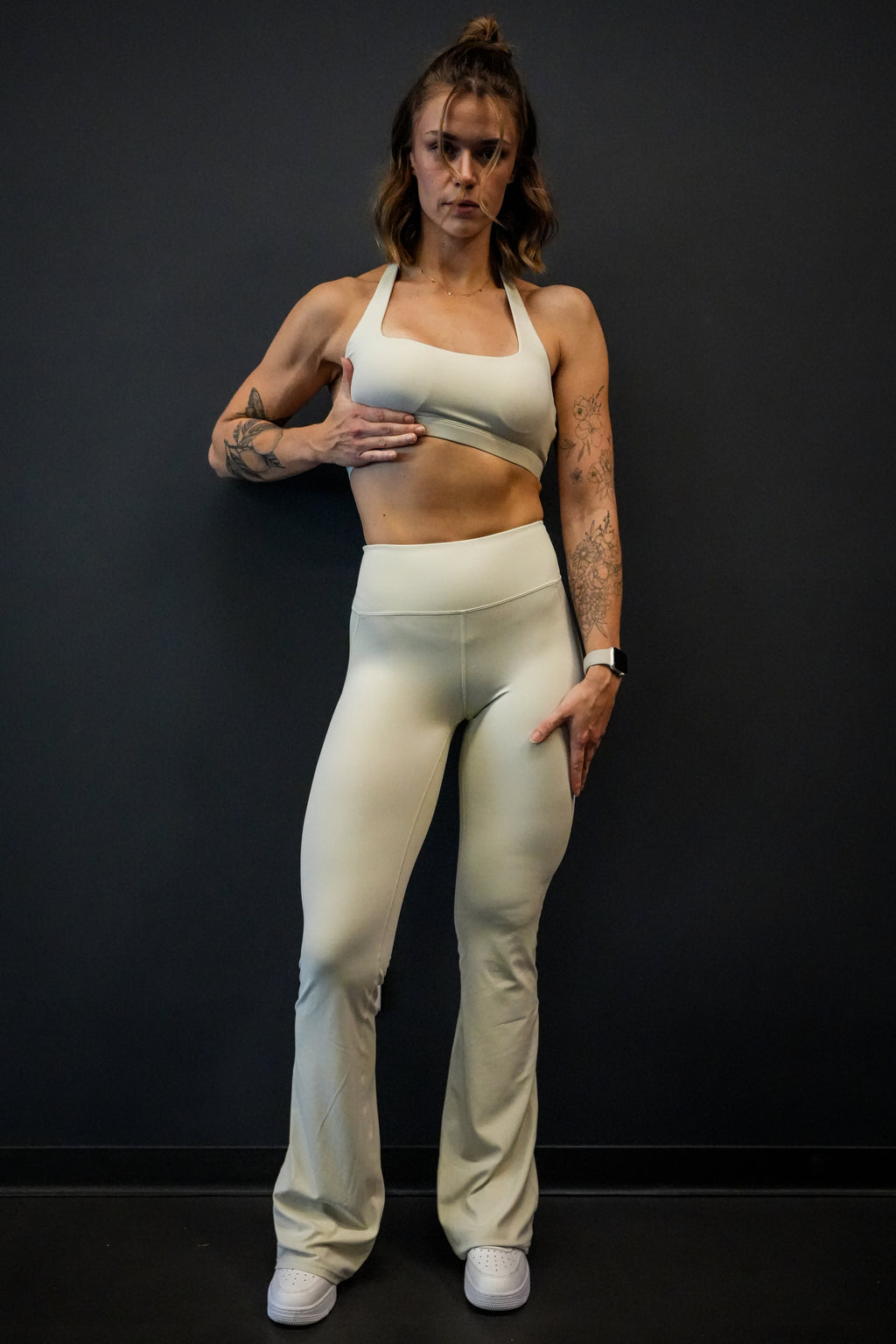 Flared Legging Blanc