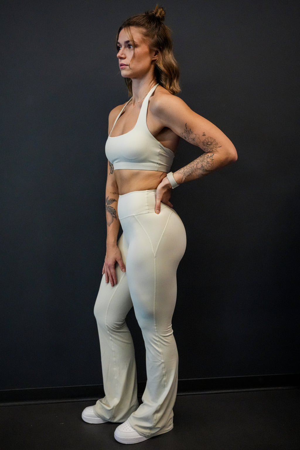 Flared Legging Blanc