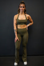 Leggings Évasés Kaki